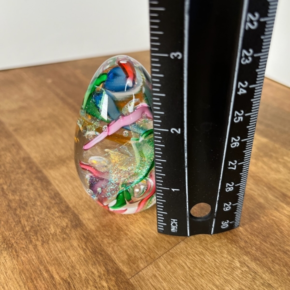 Festival Multicolor Dichroic Glass Egg - Picture 4 of 4